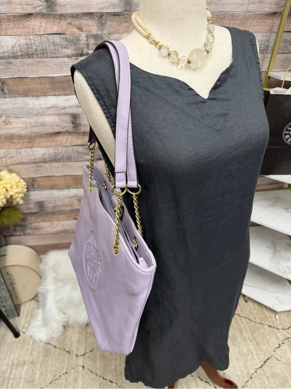 Anne Klein Leo Legacy Lavender Tote